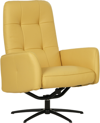 Leren draaifauteuil Pulse - met verstelbare rugleuning - Toledo Whale (blauw/grijs)