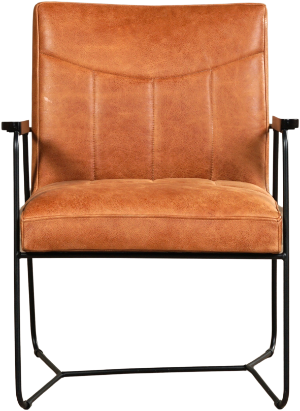 uitgebreid jacht Doe een poging Leren fauteuil Right - Vintage Leer Cognac ShopX