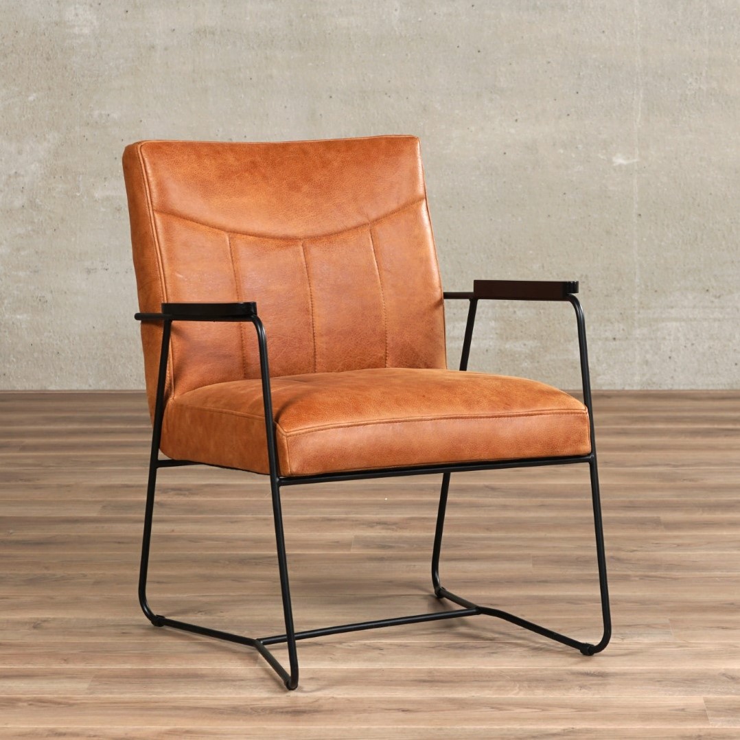 Beste Leren fauteuil Right - Vintage Leer Cognac ShopX XI-77