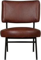 Leren ronde fauteuil Rondo - set van 2 fauteuils-2