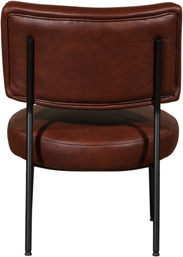 Leren ronde fauteuil Rondo - set van 2 fauteuils-3