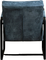 Leren design fauteuil Secret - Kenia Leer Denim-3