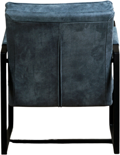 Leren design fauteuil Secret - Kenia Leer Denim-3
