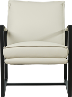 Leren design fauteuil Secret - Toledo Leer Nebbia-2