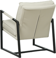 Leren design fauteuil Secret - Toledo Leer Nebbia-3