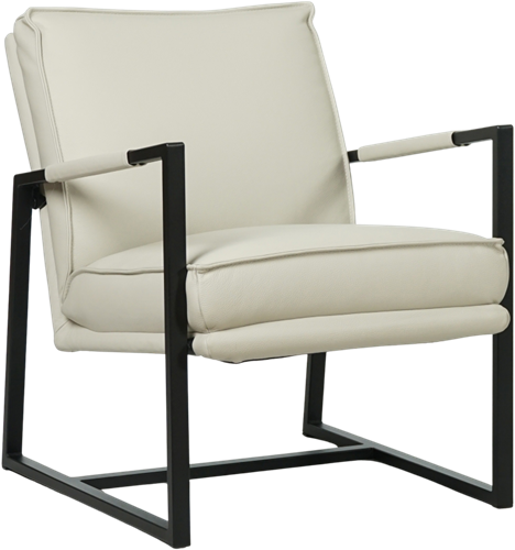 Leren design fauteuil Secret - Toledo Leer Nebbia