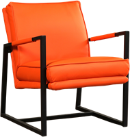 Leren design fauteuil Secret - Toledo Leer Orange