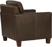 Leren fauteuil Smart - Granada leer Chocolate - Hout bruin-2