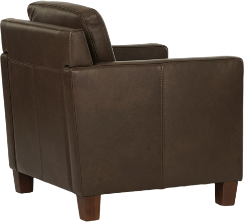 Leren fauteuil Smart - Granada leer Chocolate - Hout bruin-2
