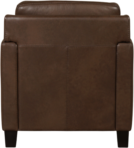 Leren fauteuil Smart - Granada leer Chocolate - Hout zwart-3