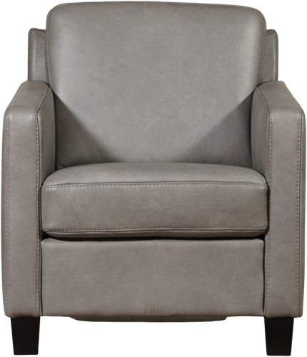 Leren fauteuil Smart - Granada leer Steel - Hout zwart-2