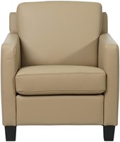 Leren fauteuil Smart - Massif Leer Safari - Hout zwart-2