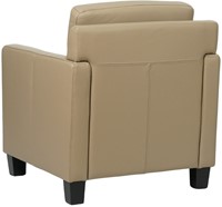 Leren fauteuil Smart - Massif Leer Safari - Hout zwart-3