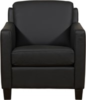 Leren fauteuil Smart - Toledo Leer Nero - Hout zwart-2