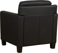 Leren fauteuil Smart - Toledo Leer Nero - Hout zwart-3