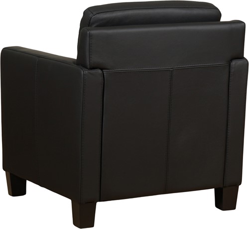 Leren fauteuil Smart - Toledo Leer Nero - Hout zwart-3