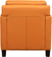 Leren fauteuil Smart - Toledo Leer Sabbia - Hout bruin-3