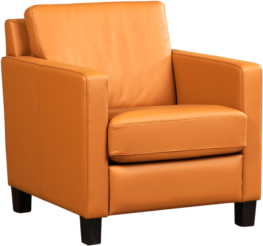 Leren fauteuil Smart - Leer Sabbia - Hout bruin ShopX