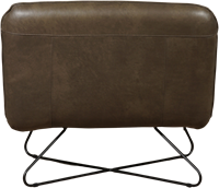 Leren brede design fauteuil Smile zonder armleuning - Granada leer Ash-3