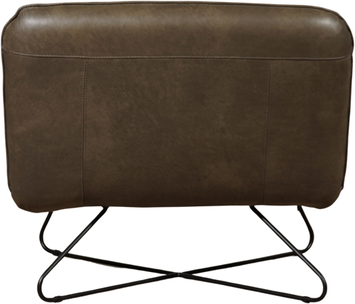 Leren brede design fauteuil Smile zonder armleuning - Granada leer Ash-3