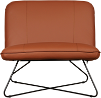 Leren brede design fauteuil Smile zonder armleuning - Toledo Leer Natur-2