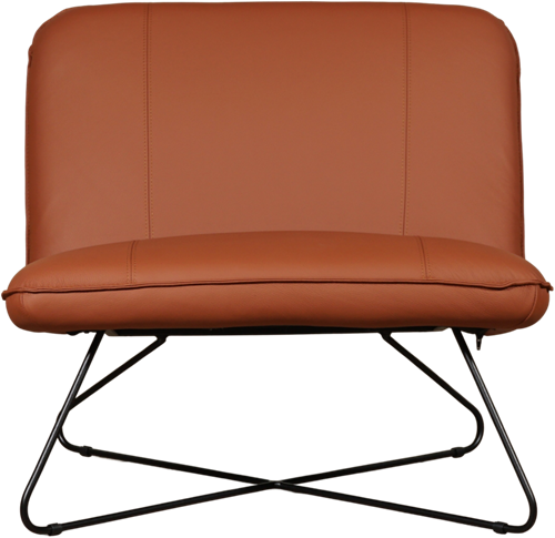 Leren brede design fauteuil Smile zonder armleuning - Toledo Leer Natur-2
