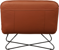 Leren brede design fauteuil Smile zonder armleuning - Toledo Leer Natur-3