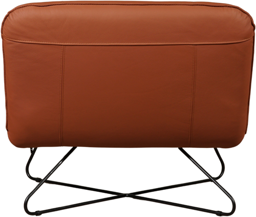 Leren brede design fauteuil Smile zonder armleuning - Toledo Leer Natur-3