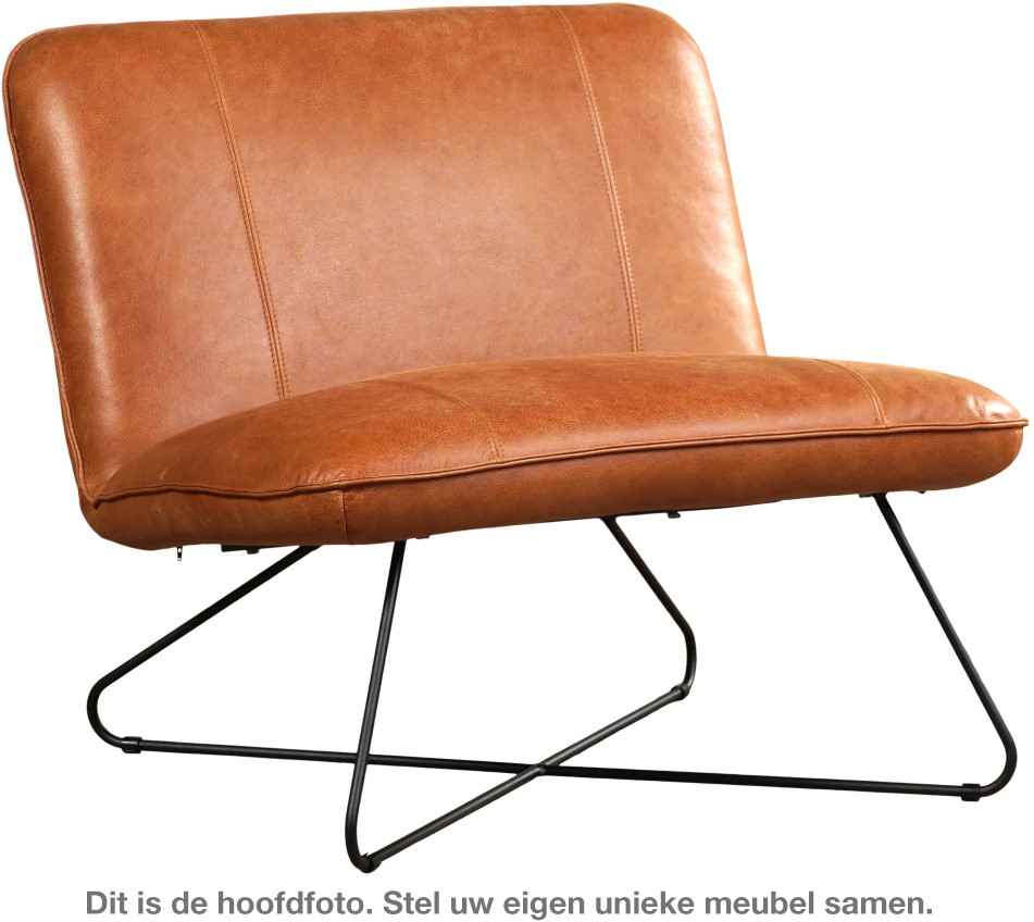 Hedendaags Leren fauteuil zonder armleuning Smile ShopX DB-59