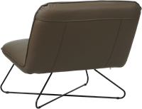 Leren brede design fauteuil Smile zonder armleuning - Toledo Leer Smog-3