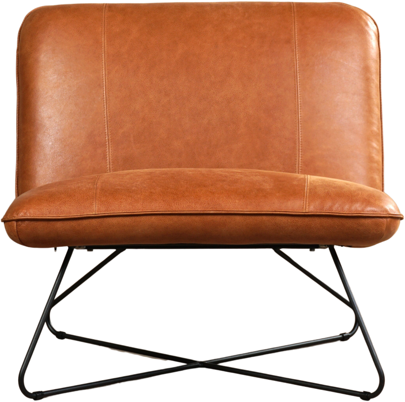Leren brede design fauteuil Smile armleuning ShopX