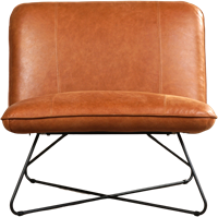 Leren brede design fauteuil Smile zonder armleuning-2
