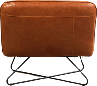 Leren brede design fauteuil Smile zonder armleuning-3