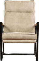 Leren design fauteuil hoge rugleuning Square - Kenia Leer Taupe-2