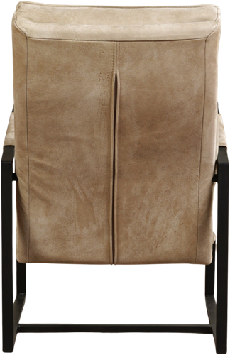 Leren design fauteuil hoge rugleuning Square - Kenia Leer Taupe-3