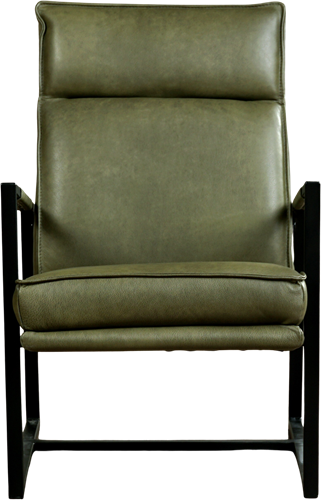 Leren design fauteuil hoge rugleuning Square-2