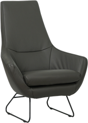 Leren fauteuil Trust - Designpoot - Toledo Leer Antracite