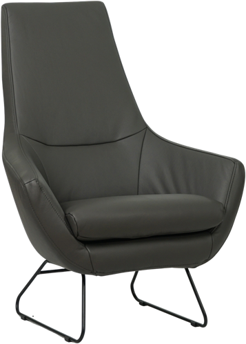 Leren fauteuil Trust - Designpoot - Toledo Leer Antracite