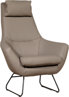 Leren fauteuil Trust - Designpoot - set van 2 fauteuils-1