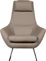 Leren fauteuil Trust - Designpoot - set van 2 fauteuils-2