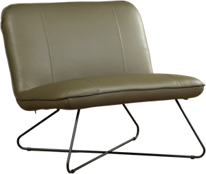 Leren fauteuil smile 80 205 groen, groen leer, groene stoel