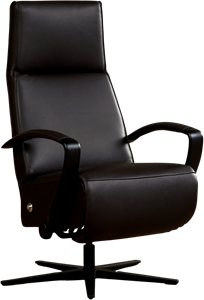 Leren relaxfauteuil idol 951 bruin, bruin leer, bruine stoel