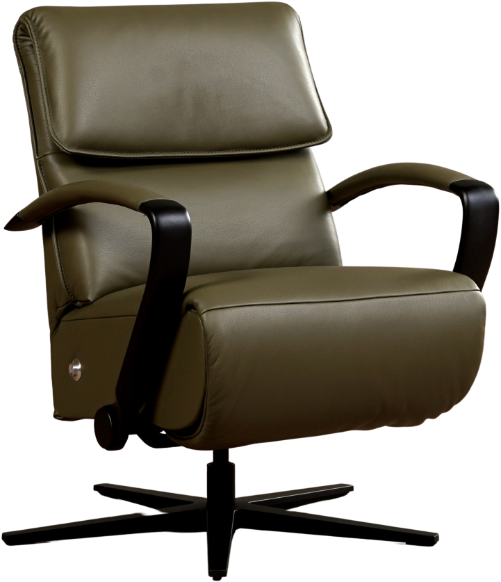 Ziek persoon virtueel Tegen de wil Leren relaxfauteuil Matrix met geintegreerd voetenbank ShopX