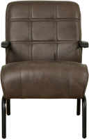 Leren fauteuil Ahead - Vintage Elephant (donkerbruin)-2