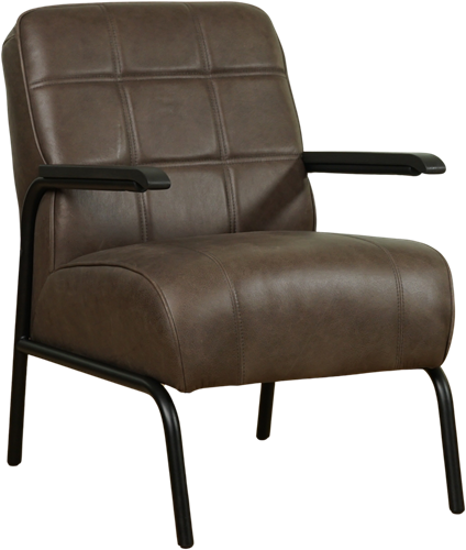 Leren fauteuil Ahead - Granada Cognac (donkercognac)