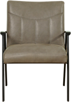 Leren fauteuil Beam - Vintage Stone (grijs)-2