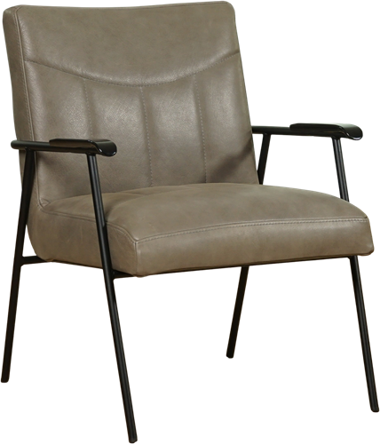 Leren fauteuil Beam - Granada Black (zwart)