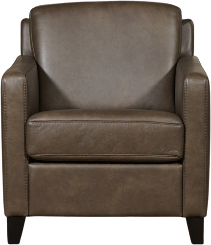 Leren fauteuil Smart - Granada leer Ash - Hout zwart-2