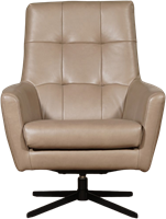 Leren draaifauteuil Central - Granada leer Taupe-2