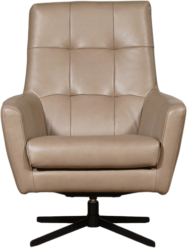 Leren draaifauteuil Central - Granada leer Taupe-2